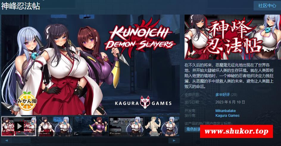 【欧派RPG/中文/全动态】神峰忍法帖 STEAM官方中文步冰版+全回想【新作/全CV/1.4G】-小树基地