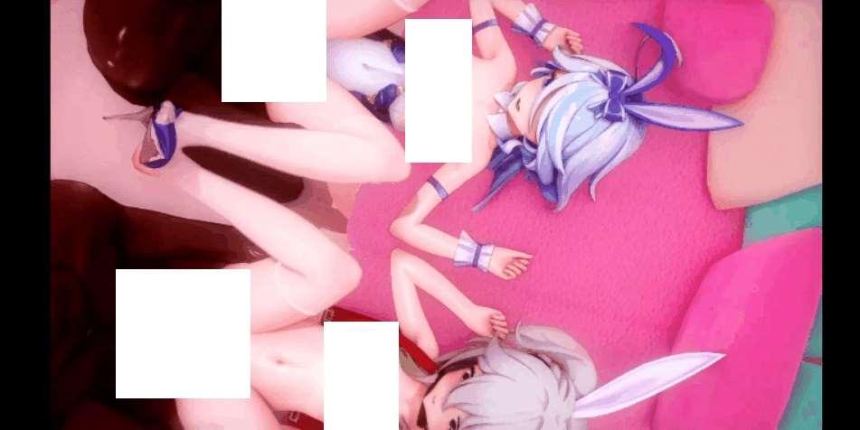 图片[2]-【MMD/dlaldn/纯啪】纳西妲 芙宁娜-圆神：俩小神萝莉与姓爱派对[sw2323521]【196m/1080p/百度】