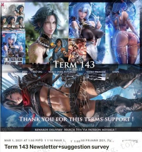 图片[1]-【2D同人/全动态CV】Sakimichan大师：21年3月新作142-143期【步冰新作/1.4G】