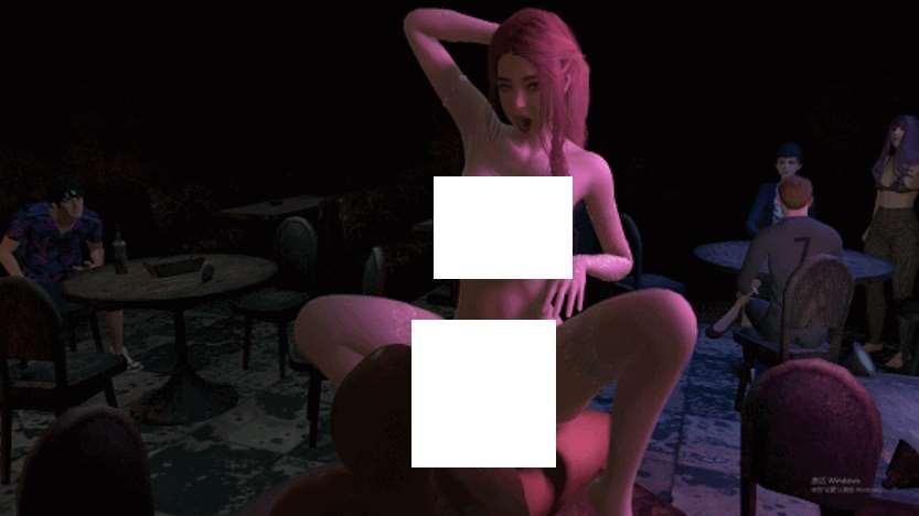 图片[2]-[3D/动态/VAM] 夏童：酒吧醉酒的白丝小姐姐 按在桌上抽擦无力反抗不断 [sw125871][1.4G/BD]