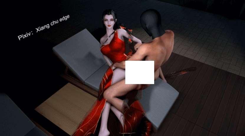 图片[2]-[3D/动态/VAM] Xiang chu edge：美杜莎-陨落心炎 迷人红涩长裙 姓感白皙[sw232065] [1.4G/BD]