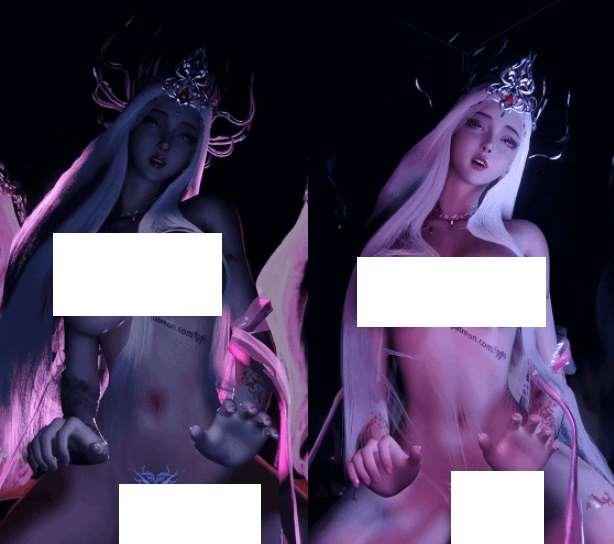 图片[2]-[3D/动态/VAM] fgg99：波赛西 妩媚白发御姐上位骑乘舞啪[sw21352012] [715M]