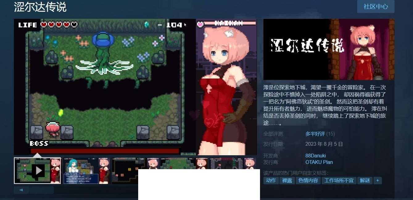 图片[2]-【像素ACT/中文/全动态】涩尔达传说 Erozld Ver1.2.5 STEAM官方中文版【新作/260M】