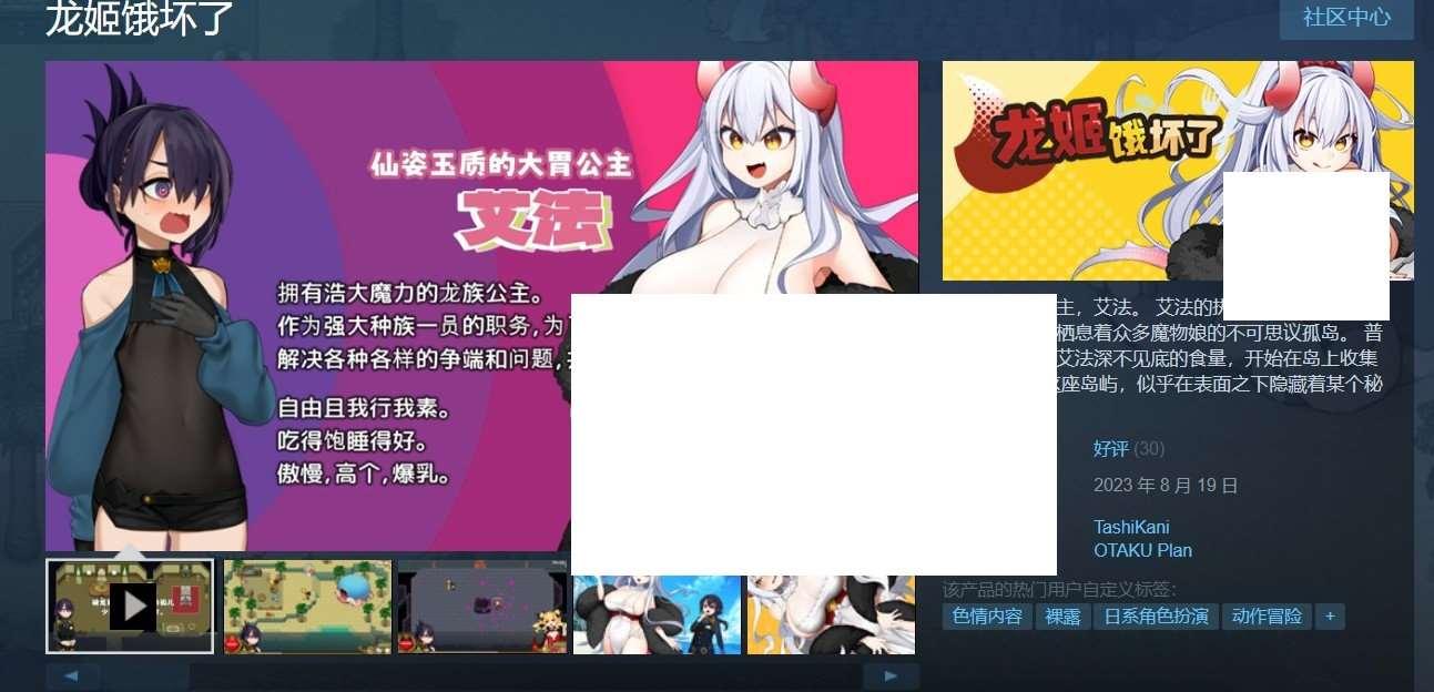 图片[2]-[日系] 【探索ARPG/中文/全动态】龙姬饿坏了 Ver1.01 STEAM官方中文步冰版-强推荐【新作/1.5G】