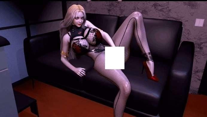 [3D/动态/VAM] elkxiao：Night queen serve time 情趣连体黑斯金发女王的 [ELnightq][3.3G]-小树基地