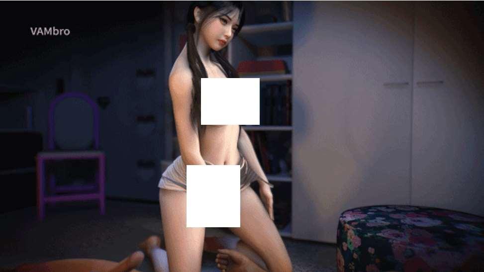 [3D/动态/VAM] VAMbro：卧室 欲求不满的清纯少女深夜卧室骑乘榨精[BROsyws] [714M]-小树基地