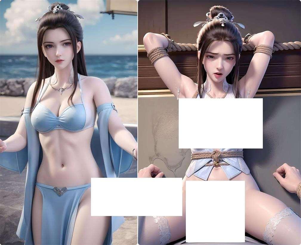 图片[2]-【3D全彩/无修】国漫斗罗大陆女主-AI超高渲染 (焰灵姬.云韵.美杜莎.波赛西等)【600M】