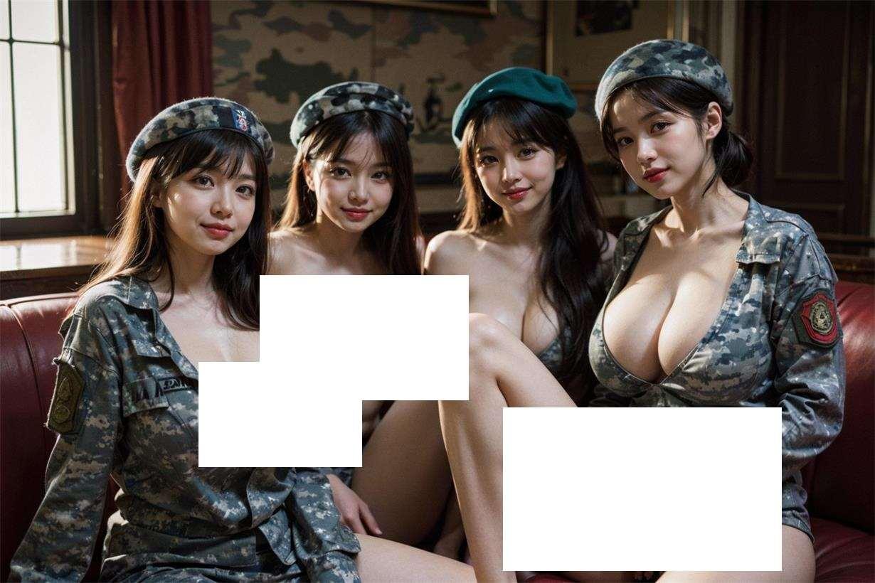 图片[2]-【3D全彩/无修】各行业制服COS诱货-AI超高渲染 (美国女兵...女警等)【515M】