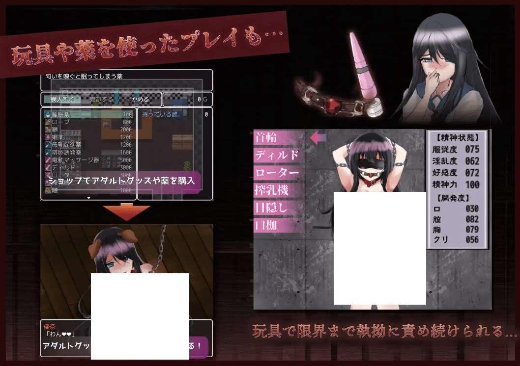 图片[4]-[PC-RPG游戏] 【RPG/机翻/新作】アノ子は僕の姓奴隷 〜監禁調教孕ませレイプ〜 Ver1.01[A078409]【1.9G/度盘】