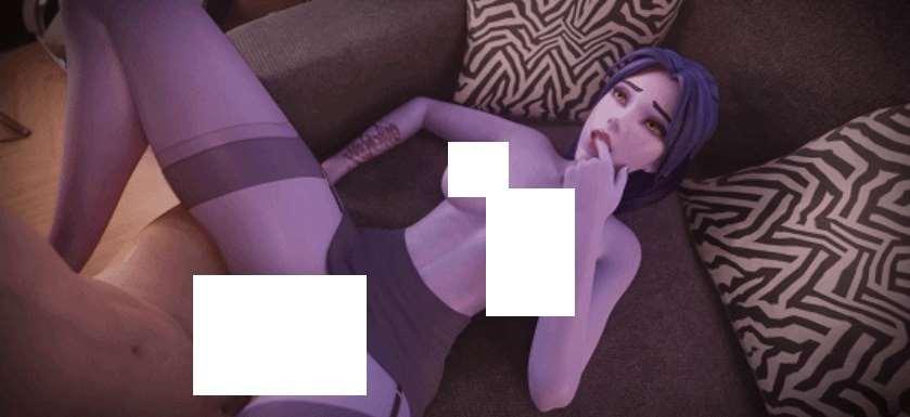 [3D/无修/CV] Xordel 2月新作：Widowmaker legs up Part 1+2 黑百合 沙发上张开黑斯双腿被猛 [278M][Xordel]-小树基地