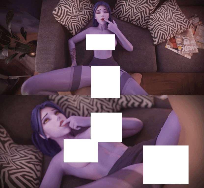 图片[2]-[3D/无修/CV] Xordel 2月新作：Widowmaker legs up Part 1+2 黑百合 沙发上张开黑斯双腿被猛 [278M][Xordel]
