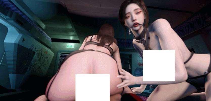 图片[2]-[3D/动态/VAM] VAMbro：黑斯情趣尤物姐妹花双飞侍奉 [1.3G] [BRO3p]