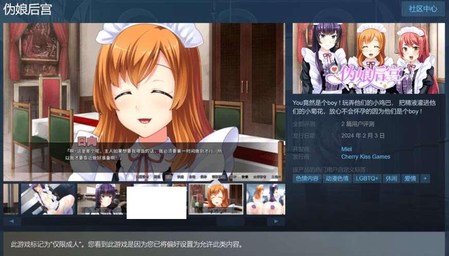 图片[2]-[PC-ADV游戏] [02.03新作/ADV拔作/配音/steam官中/Miel]伪娘后宫v1.12 [700M][fx-cv011][BD]