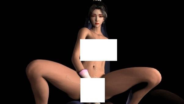 图片[2]-[3D/动态/VAM] kyclbb：月婵仙子 极品美ru水蛇腰疯狂扭动骑乘榨精 [2.9G] [KY29]