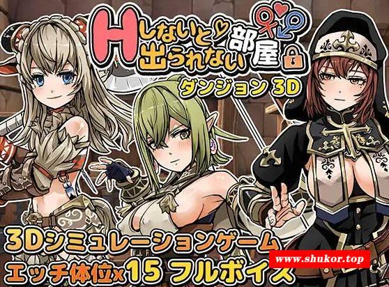 [PC-SLG游戏] [SLG/PC/机翻汉化] 在 3D 地牢中无法离开的房间 Hしないと出られない部屋 in ダンジョン 3D [126M][SDDL63]-小树基地