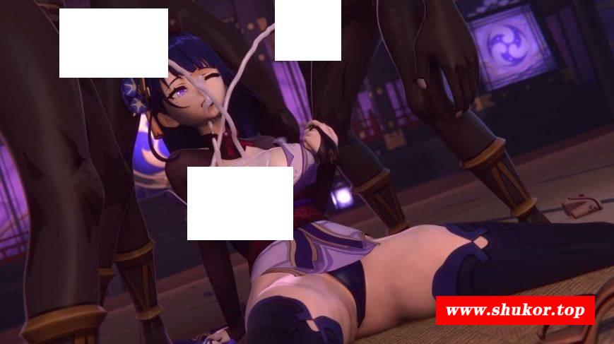 【3D动画/Ubermation/纯啪】原神：兔女郎夜兰口交侍奉 + 雷电将军乱交派对【601m/1080p/百度】[1712post]-小树基地